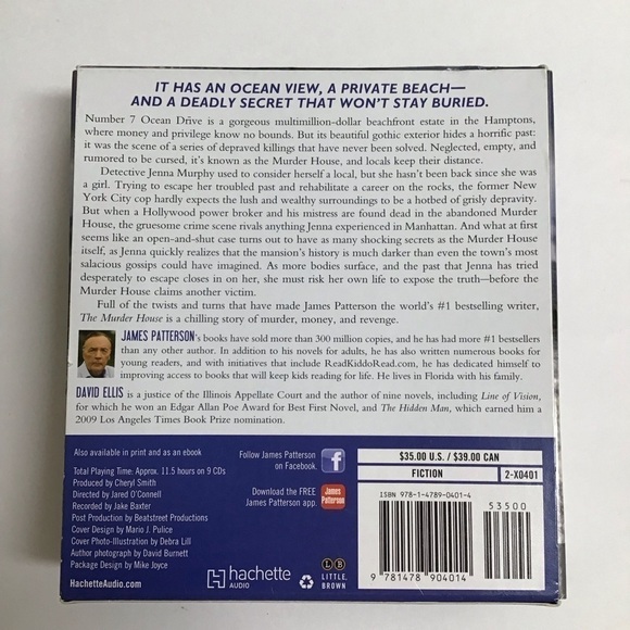 Audiobook James Patterson David Ellis The Murder House 2015 9 CDs Unabridged Car - Picture 2 of 5
